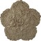 Ekena Millwork Shell Ceiling Medallion, Hand-Painted Gobi Desert Crackle, 25 5/8"OD x 1"P CM25SHGDC - alternate 1